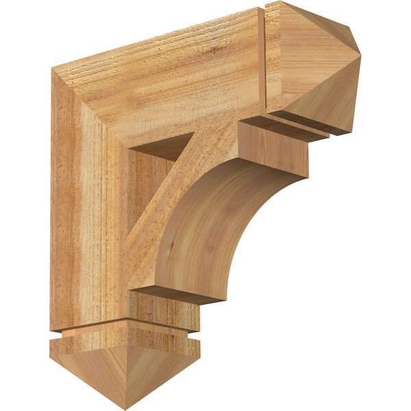 Ekena Millwork Westlake Arts & Crafts Rough Sawn Bracket, Western Red Cedar, 6"W x 20"D x 20"H BKT06X20X20WTL03RWR - main